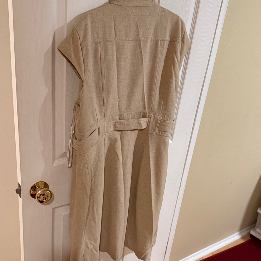 Calvin Klein Tan Midi Dress - Picture 4 of 4